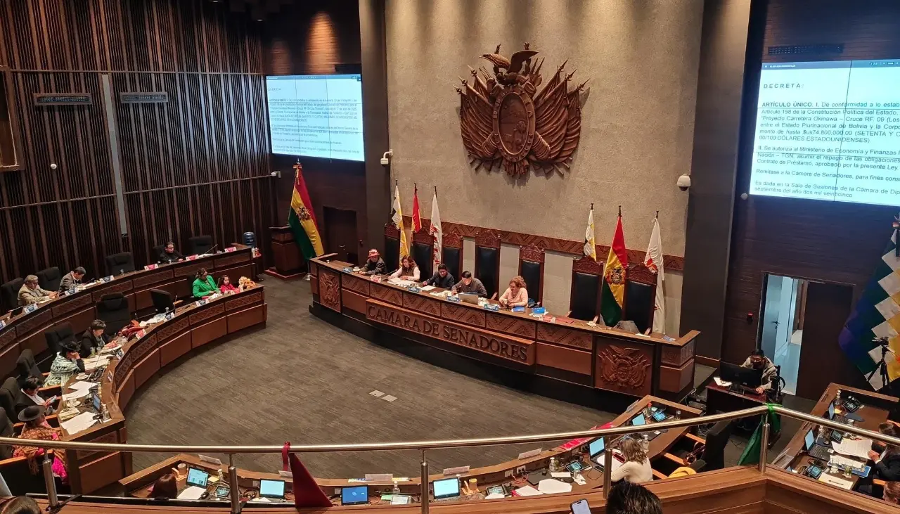 Senado sanciona cuatro créditos por más de $us 408 millones para infraestructuras y lo remite al Ejecutivo para su promulgación Senado sanciona cuatro créditos por más de $us 408 millones para infraestructuras y lo remite al Ejecutivo para su promulgación