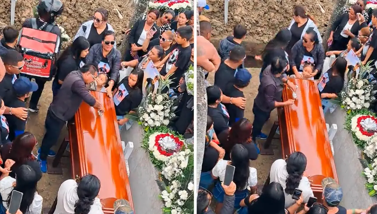 Video: un delivery llevó flores a un funeral, pero terminó de la peor manera Video: un delivery llevó flores a un funeral, pero terminó de la peor manera