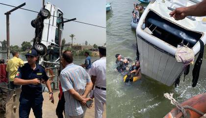 Al menos 10 muertos en Egipto al precipitarse un bus desde un transbordador al Nilo