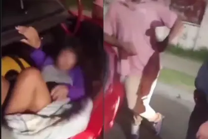 Video: Policía descubre a la ‘novia celosa’ de un taxista escondida en el maletero para “vigilarlo” Video: Policía descubre a la ‘novia celosa’ de un taxista escondida en el maletero para “vigilarlo”