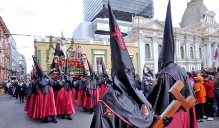 Procesión del Viernes Santo volverá a su ruta histórica en la ciudad de La Paz 