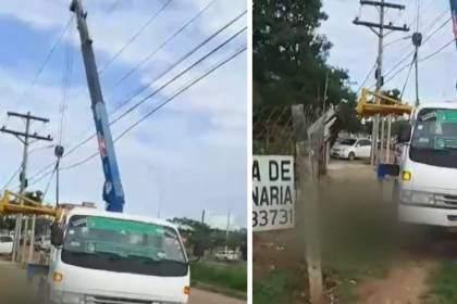 Trabajador murió electrocutado en la avenida Virgen de Cotoca