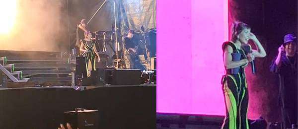 Video: la alusión a Piqué y al pique macho en el concierto de María Becerra en Cochabamba