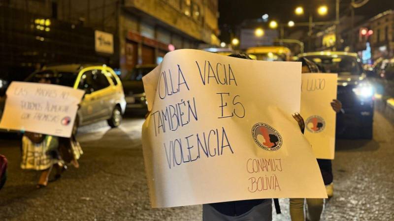 Marcha de mujeres en La Paz Marcha de mujeres en La Paz