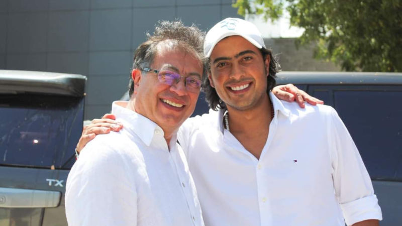 Gustavo Petro y su hijo Nicolás Gustavo Petro y su hijo Nicolás