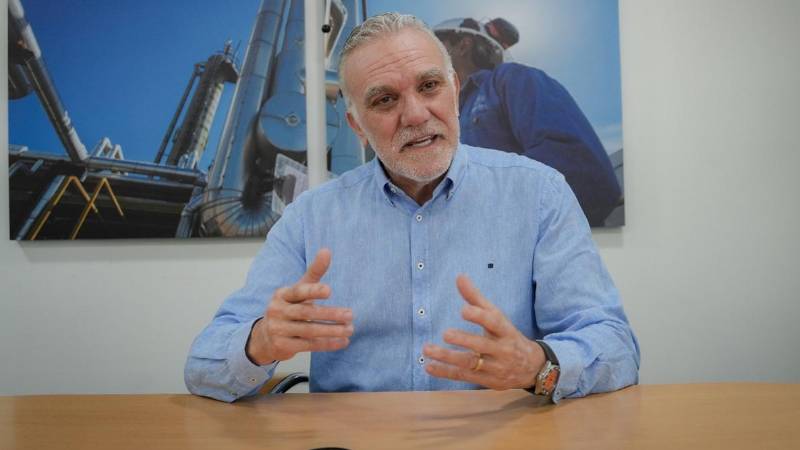 El gerente general de YPFB Andina, Raúl Giraudo, dio el reporte este lunes El gerente general de YPFB Andina, Raúl Giraudo, dio el reporte este lunes