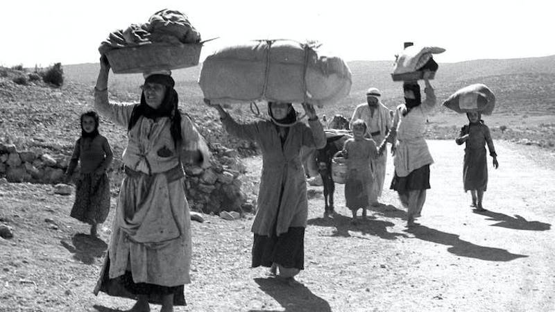 Árabes expulsados de sus aldeas en Galilea durante la al-Nakba. Government Press Office (Israel), CC BY-SA Árabes expulsados de sus aldeas en Galilea durante la al-Nakba. Government Press Office (Israel), CC BY-SA