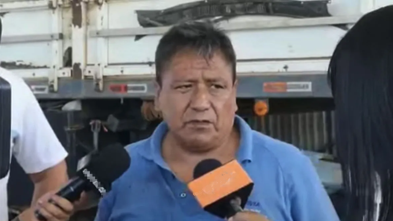 Yujra es dirigente del transporte pesado cruceño Yujra es dirigente del transporte pesado cruceño