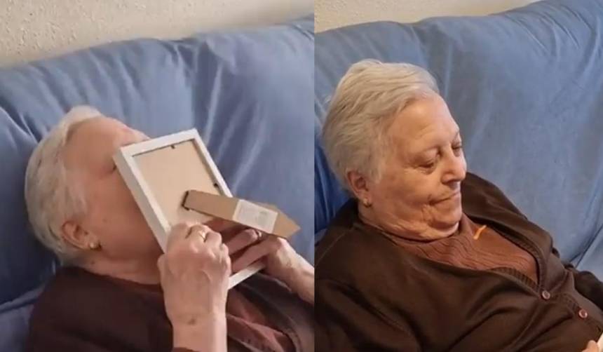 El eterno amor de madre: la tierna reacción de una mamá con alzheimer al ver la foto de su hijo graduado