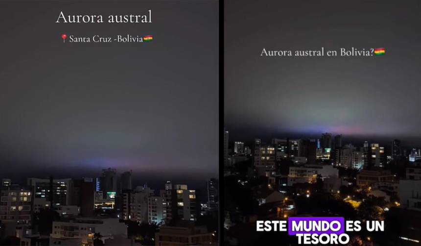 ¿Auroras australes en Santa Cruz de la Sierra? Esto es lo que dice el Observatorio Astronómico de Bolivia