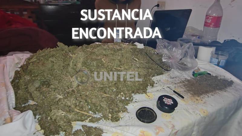 La sustancia que fue hallada en poder de los investigados La sustancia que fue hallada en poder de los investigados