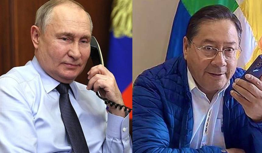 Putin y Arce hablan por teléfono para “profundizar” las relaciones bilaterales y trazar proyectos sobre comercio y energía