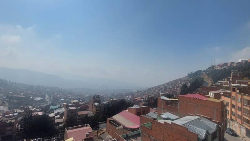 Una vista desde la avenida Naciones Unidad de La Paz. 