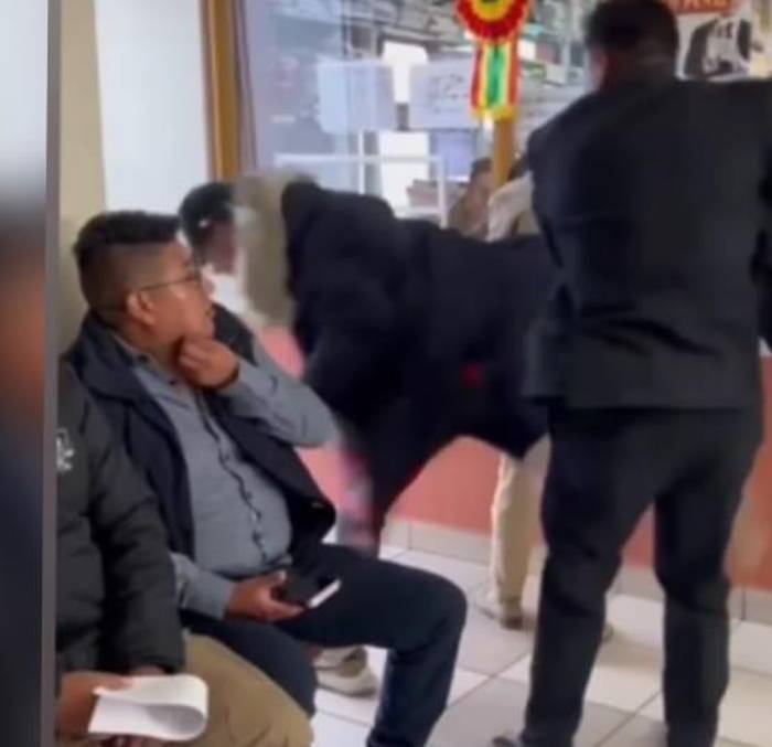 ¿Es luchador profesional?: En Oruro, un abogado reduce a un hombre que intentó golpearlo