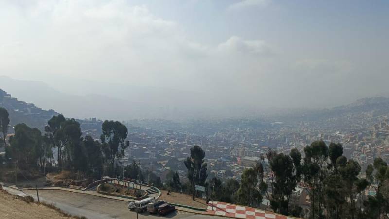 Una vista de La Paz desde la zona Ballivián.