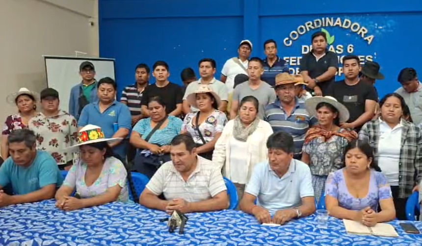 Evistas anuncian una marcha en Cochabamba y se declaran en “estado de movilización permanente”
