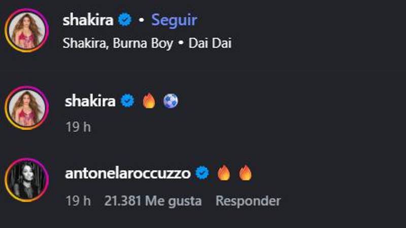 Comentario de Antonela Roccuzzo