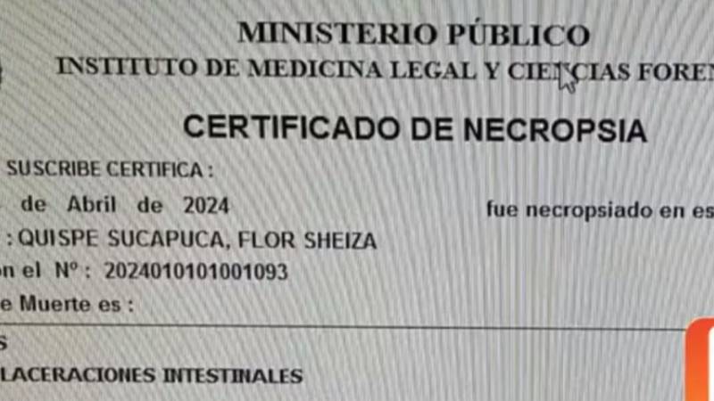 Certificado de necropsia 