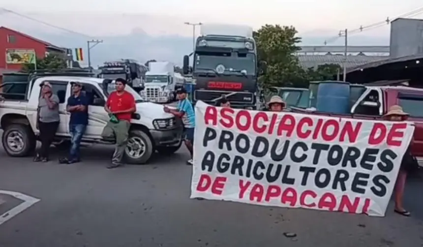 Productores de Ichilo protestan en contra del nuevo régimen del diésel