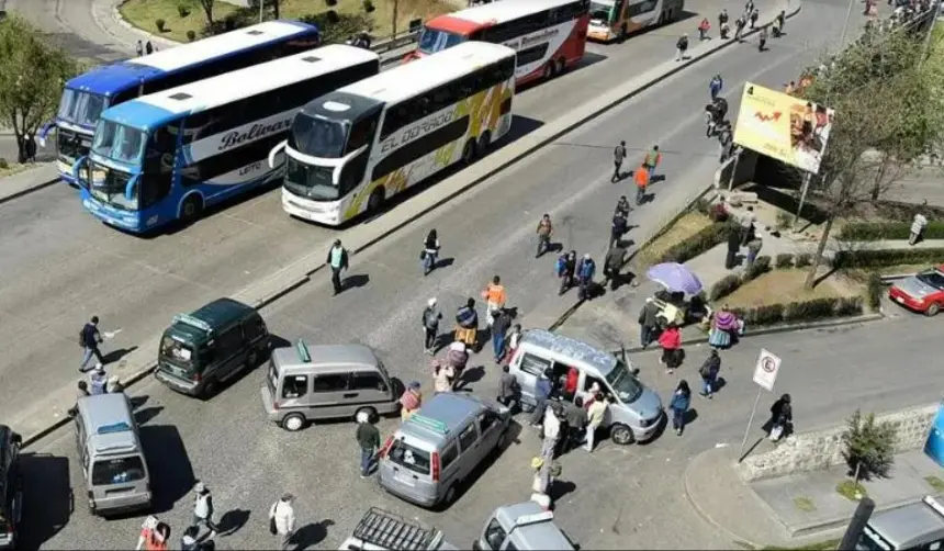 Paro de transporte en La Paz: Estos son los 44 puntos de bloqueo anunciados por los choferes