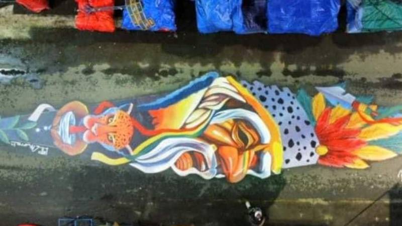 Los tobas también están representados en la ruta del Carnaval.