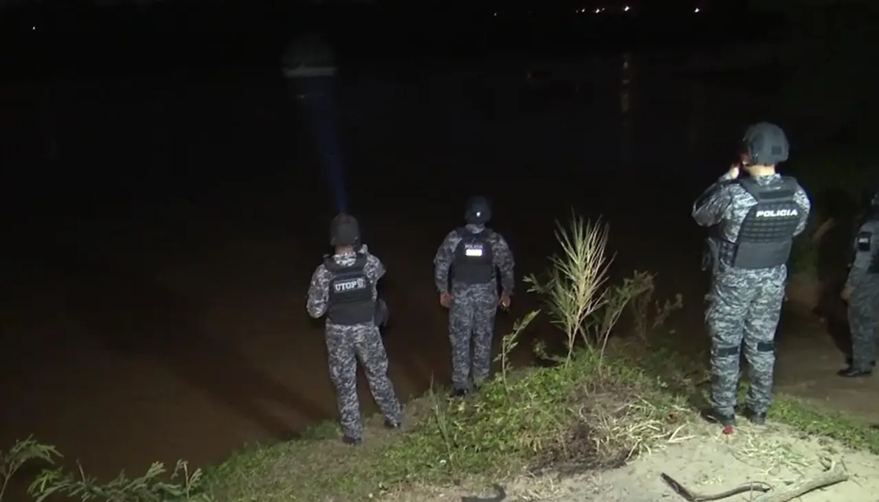 Realizan operativo en la noche en búsqueda del hombre que disparó a un policía 