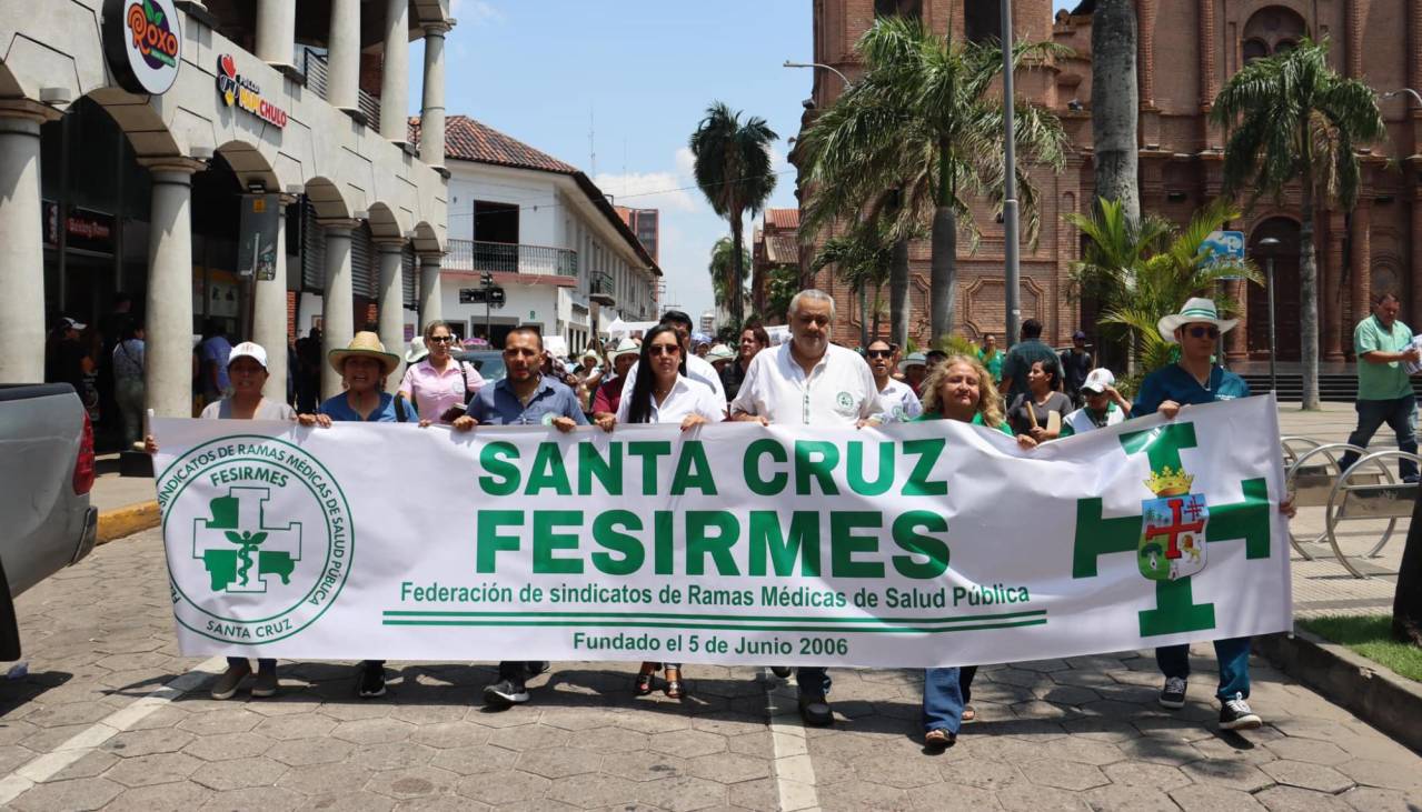 Alcaldía cruceña dice que inició el pago al sector salud; dirigentes lo niegan y confirman paro de 48 horas 