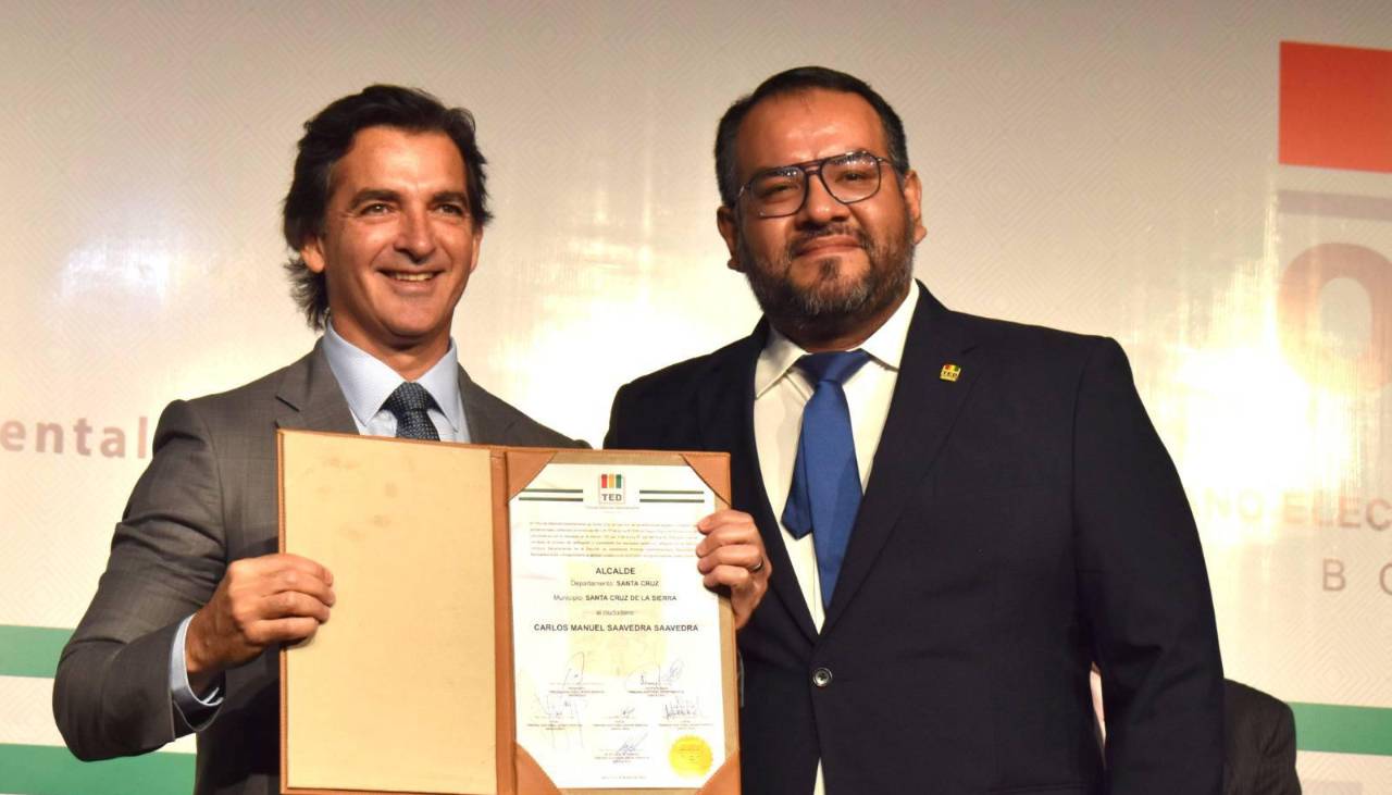 Saavedra asume este lunes en la Alcaldía cruceña: Conoce la agenda oficial de su posesión
