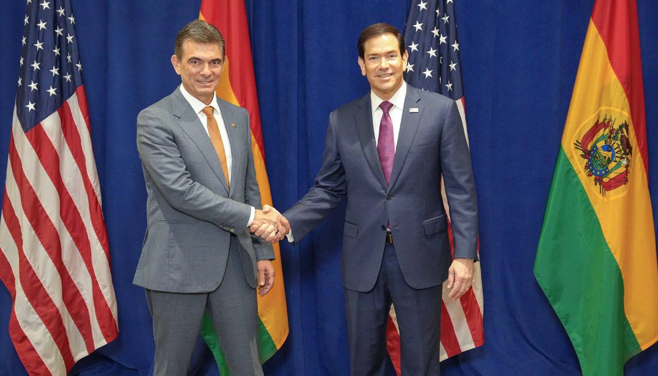 Rodrigo Paz se reúne con Marco Rubio en Nueva York durante su viaje por discurso ante la ONU