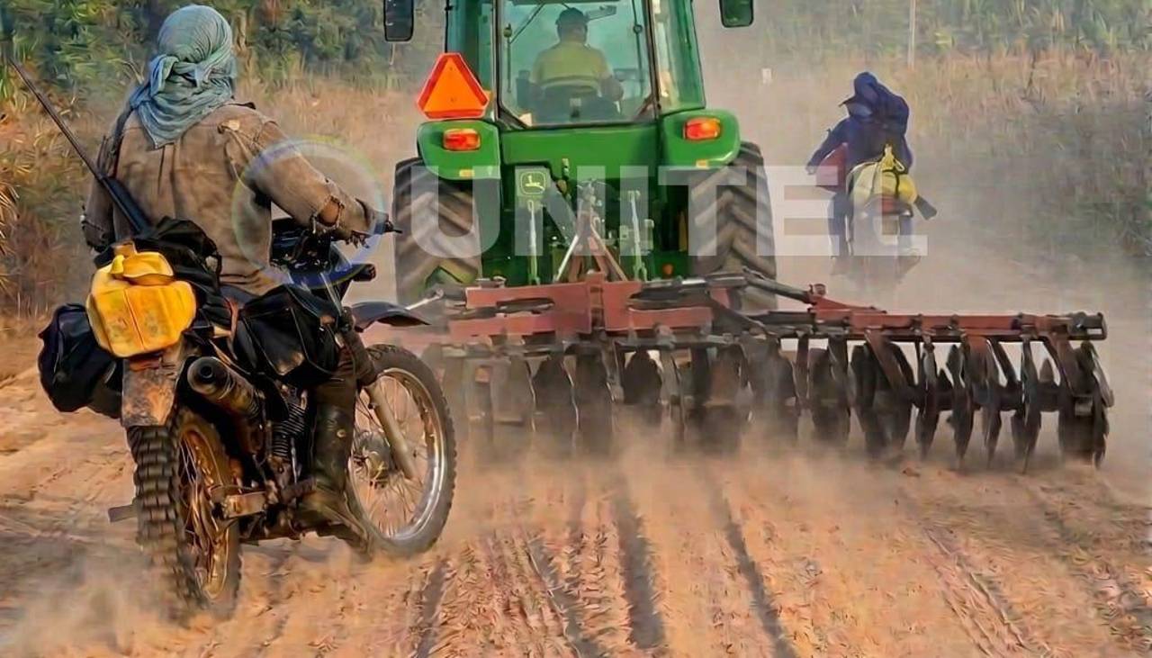 Denuncian custodia armada y trabajos con maquinaria en predios de Santa Rita, avasallados hace 45 días