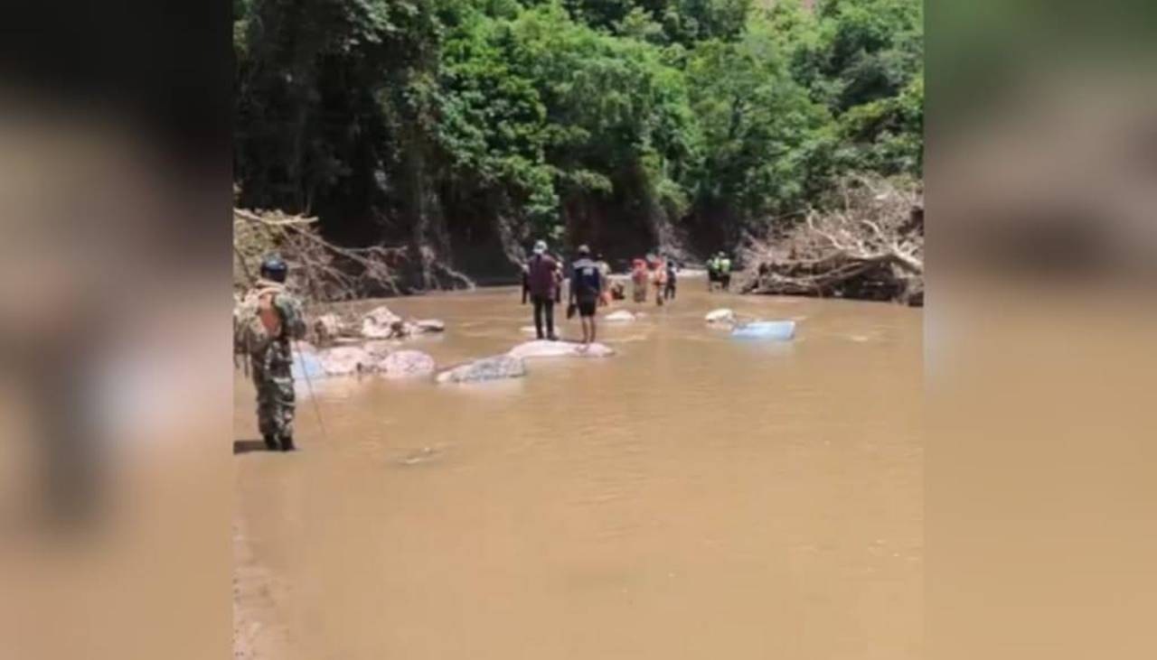 Cuerpo hallado en Samaipata: Se trata de un hombre que se presume fue lanzado al río