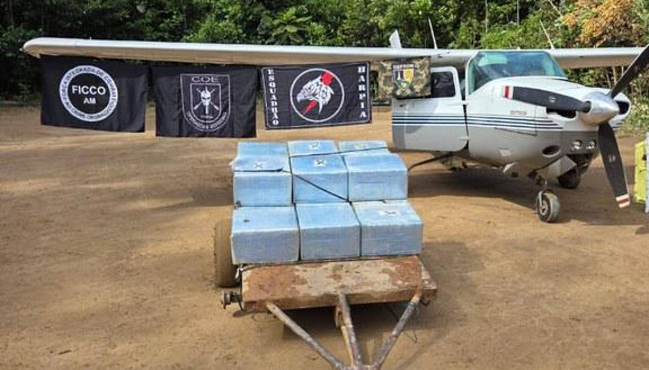 Policía de Brasil intercepta avioneta con media tonelada de cocaína que se sospecha salió de Bolivia