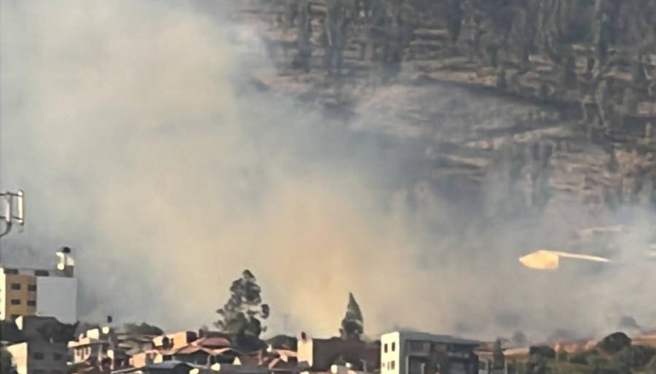 Se registran dos incendios forestales que provocan alarma en Cochabamba