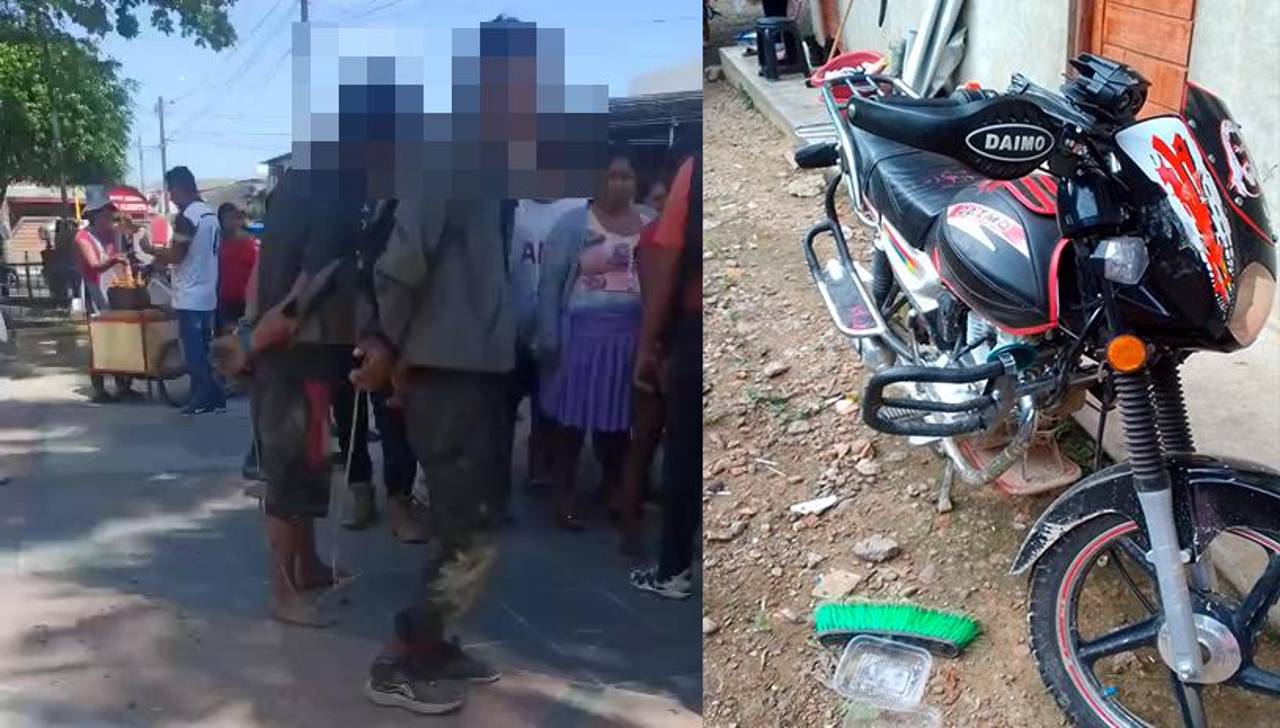 Reportan intento de linchamiento en el trópico contra dos sujetos acusados de robar una moto