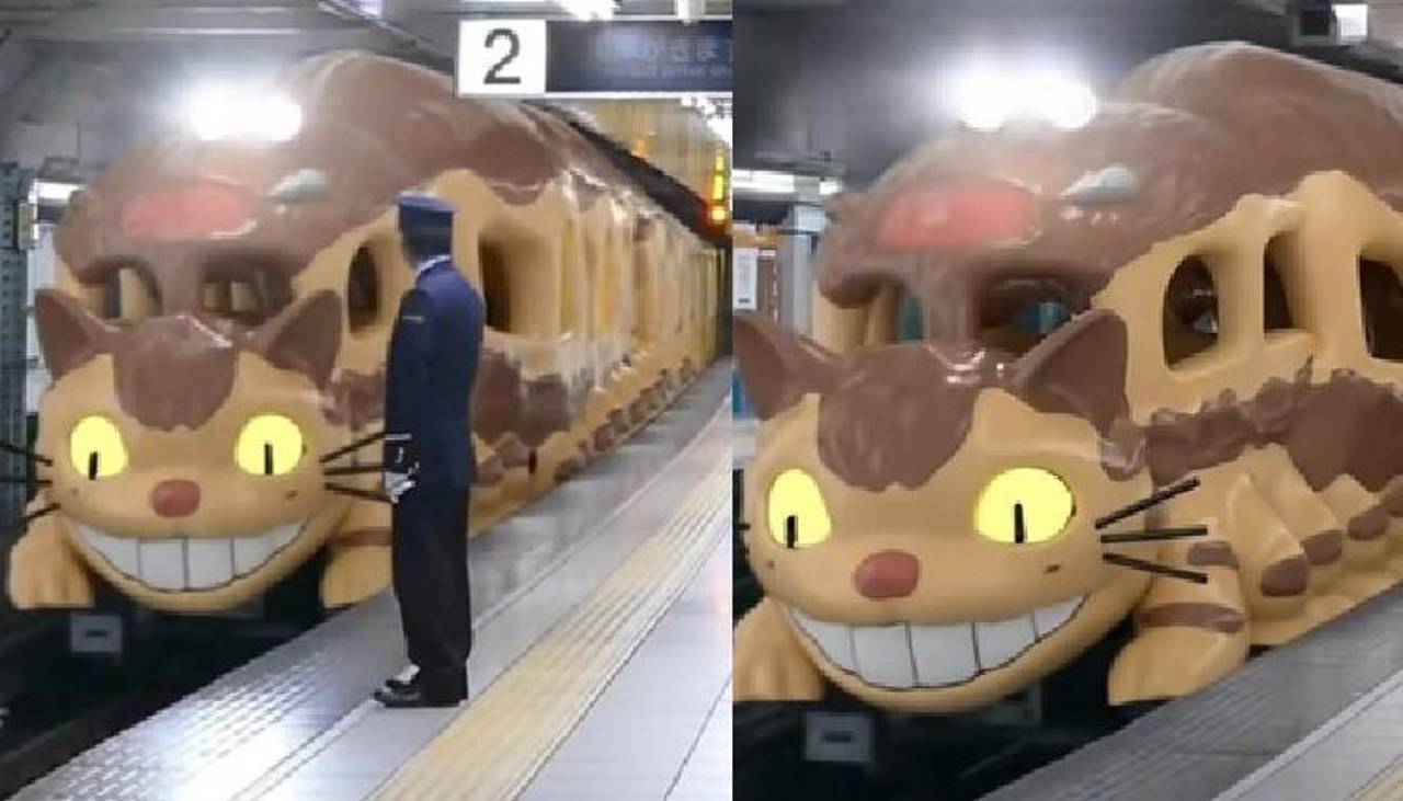 El metro de Tokio se convierte en una obra de arte felina