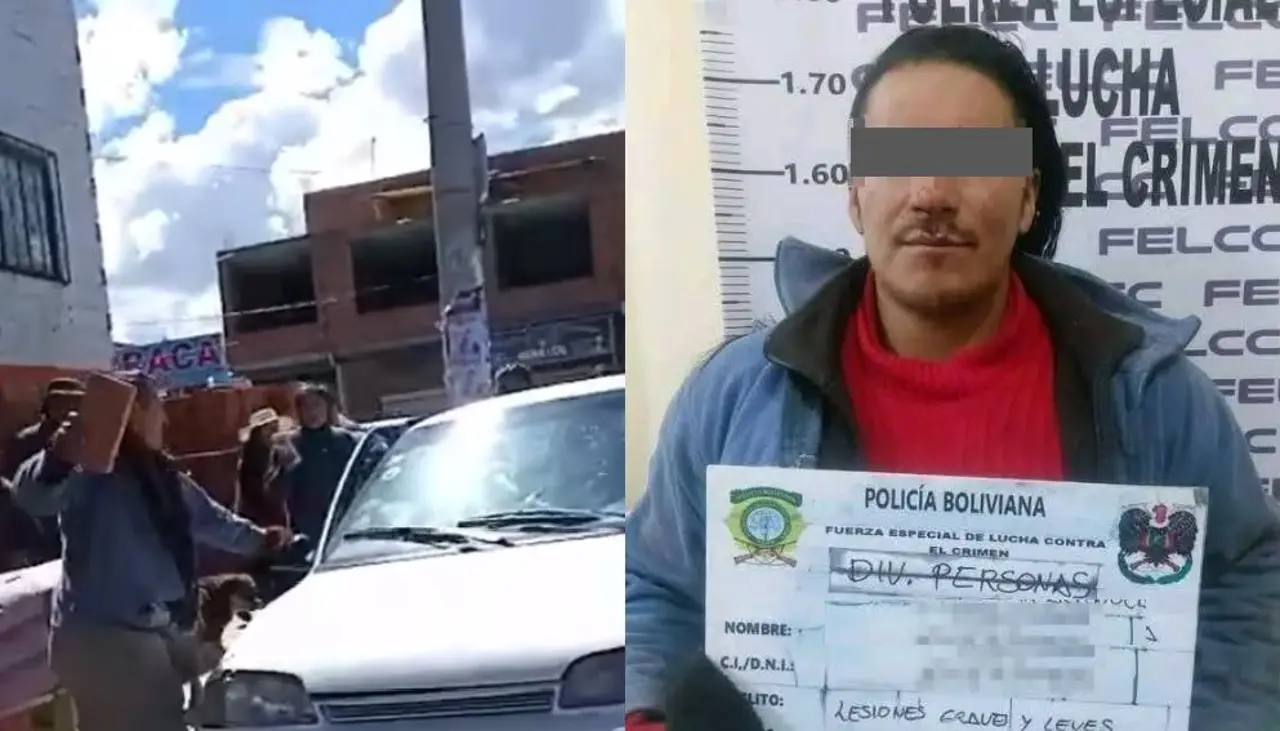 Liberan al hombre que rompió el parabrisas de un auto con dos niños dentro y amenazó a la familia con un fierro