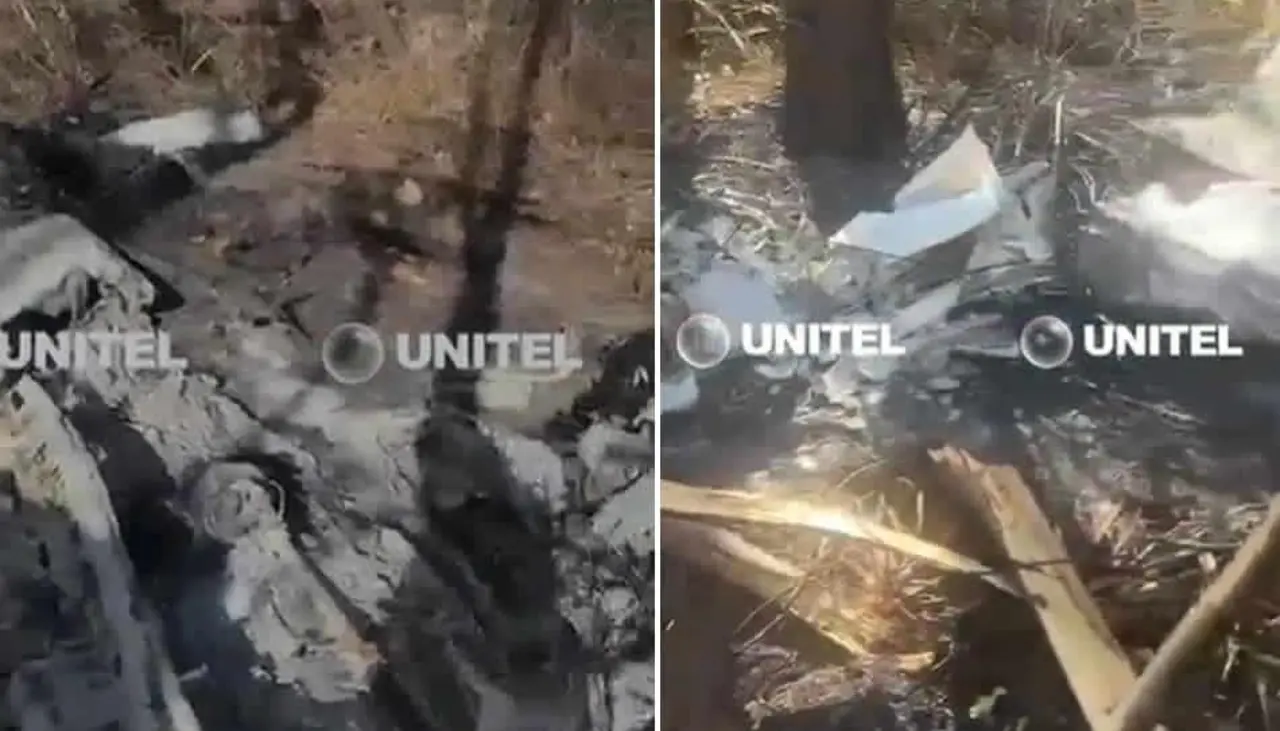 Hallan avioneta calcinada y a dos personas carbonizadas en su interior