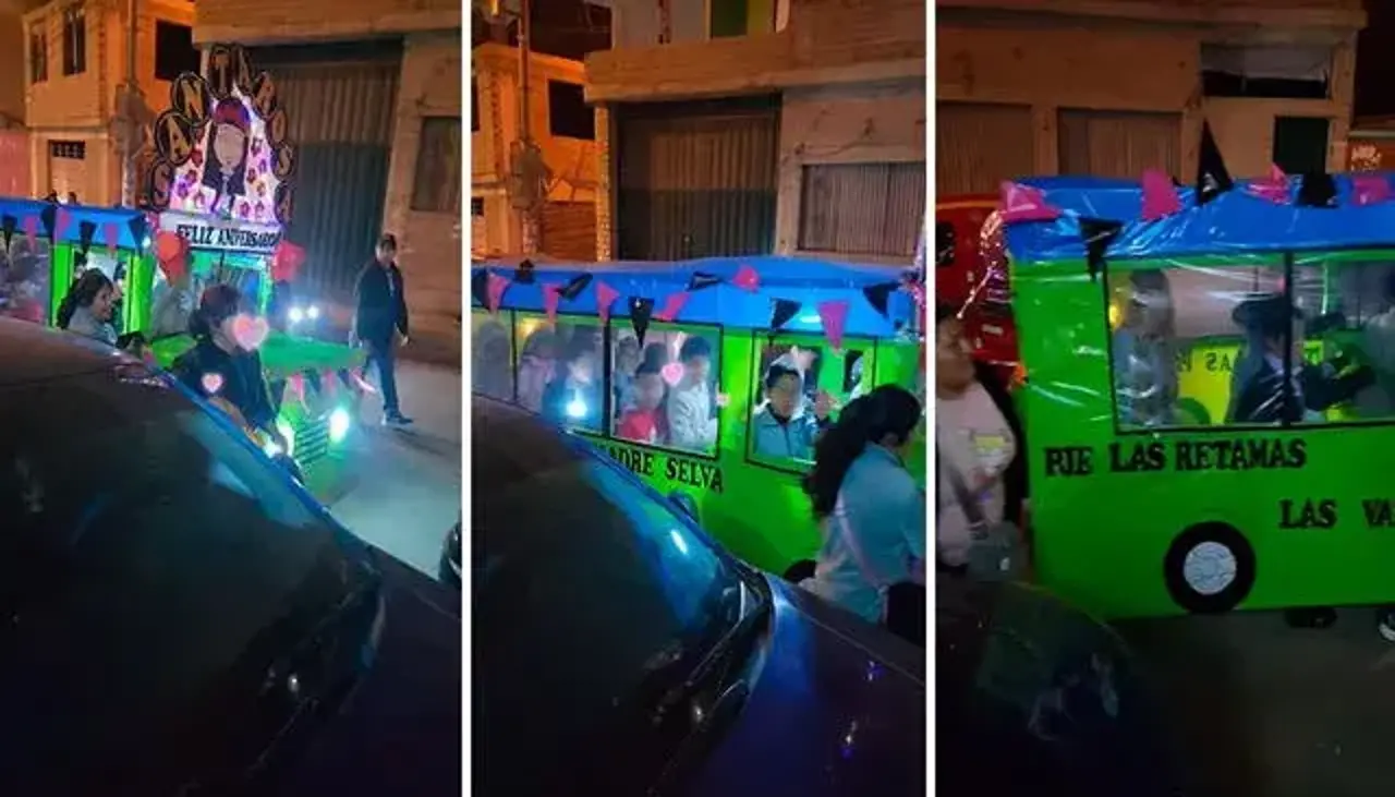 Estudiantes recrean el bus de Al Fondo Hay Sitio y rompen las redes sociales