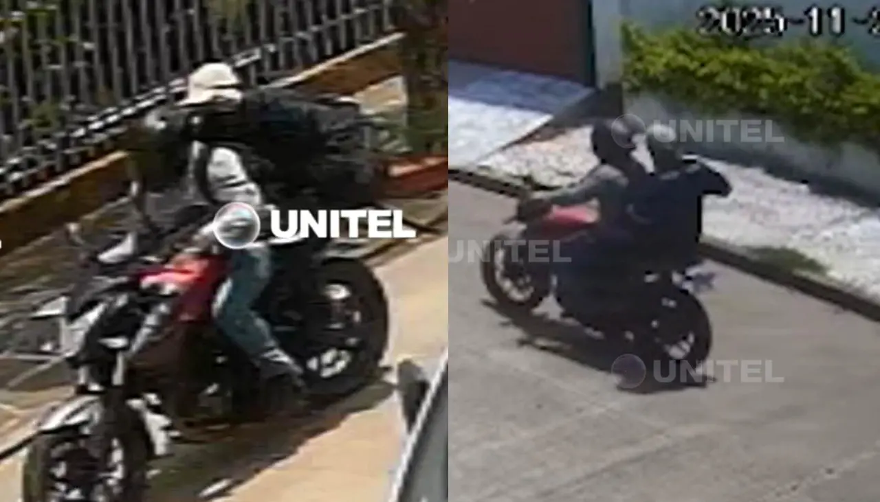 Atracadores en moto arrebatan bolso con cerca de Bs 1 millón a un hombre en Santa Cruz