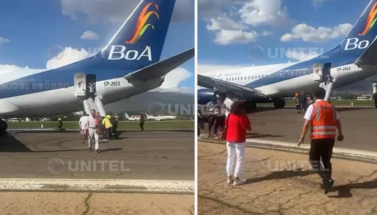 “¡Salten!”, así fue la apresurada evacuación en plena pista en el aeropuerto Jorge Wilstermann 