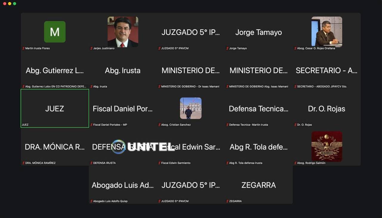 Juez resuelve incidentes presentados por la defensa de Mariaca, Zeballos y Urioste antes de la audiencia cautelar