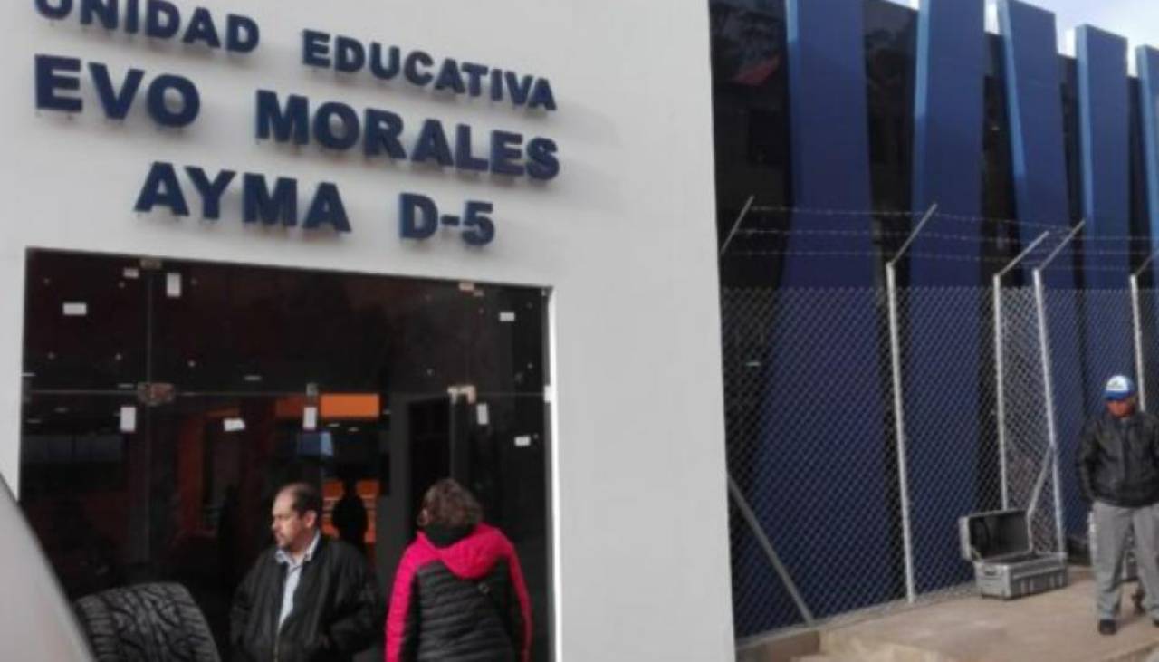 Plantean retirar el nombre de Evo Morales de un colegio y otras cuatro infraestructuras de Sucre 