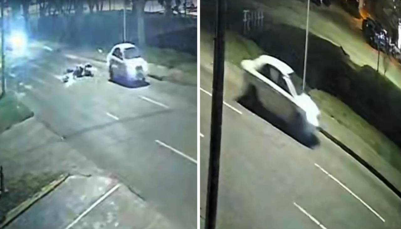 Santa Cruz: Vehículo choca a una moto y se da a la fuga dejando a una mujer herida