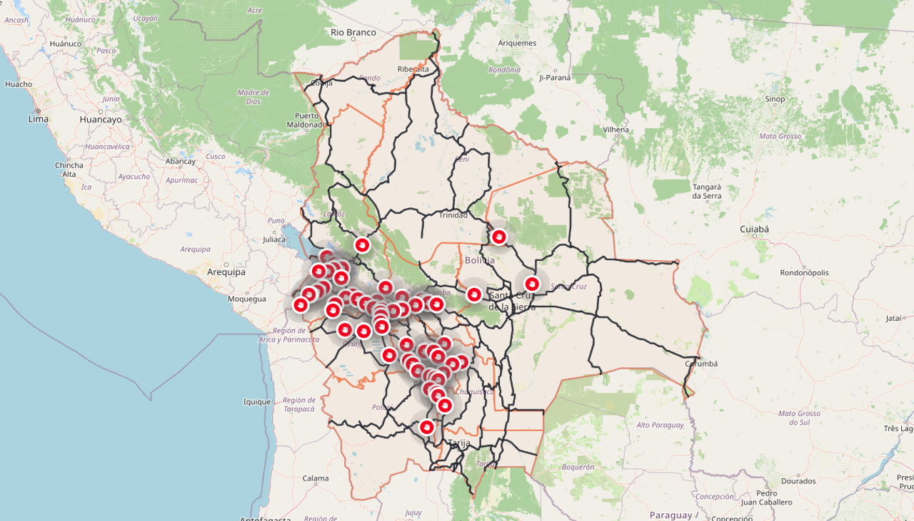 Este jueves arranca con más de 60 puntos de bloqueo en seis departamentos