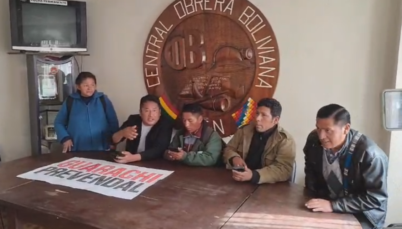 “No tenemos miedo”, responden evistas ante denuncia por la “toma” de la COB; Del Castillo los llama delincuentes