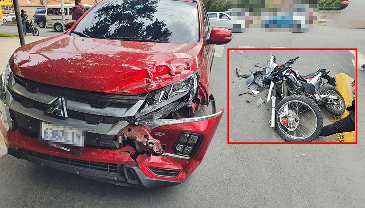 “Está en un estado crítico”, familia denuncia que mujer que chocó a un motociclista no se hace responsable de gastos