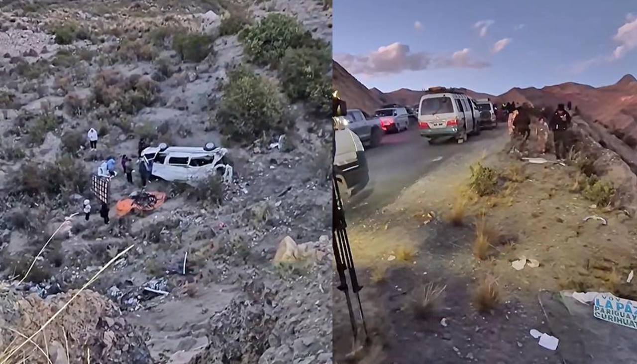 Cuatro fallecidos y 12 heridos tras embarrancamiento de un minibús en la ruta La Paz – Palca