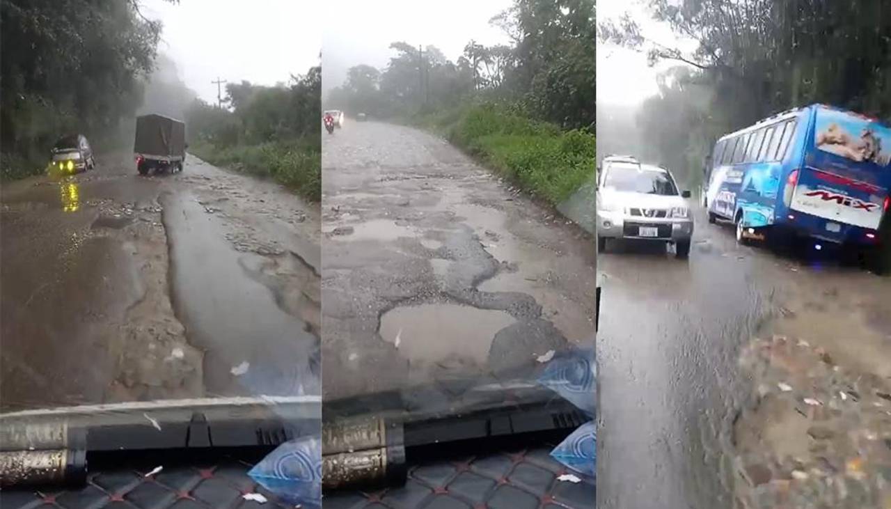 Daños en la ruta nueva Cochabamba – Santa Cruz, transportistas exigen reposición del asfalto