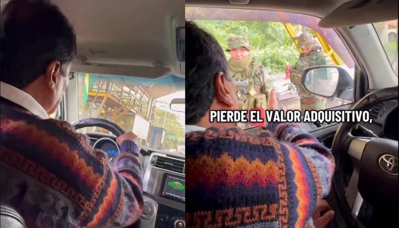 Pese a orden de aprehensión vigente, Evo se muestra en redes hablando con policías en el trópico