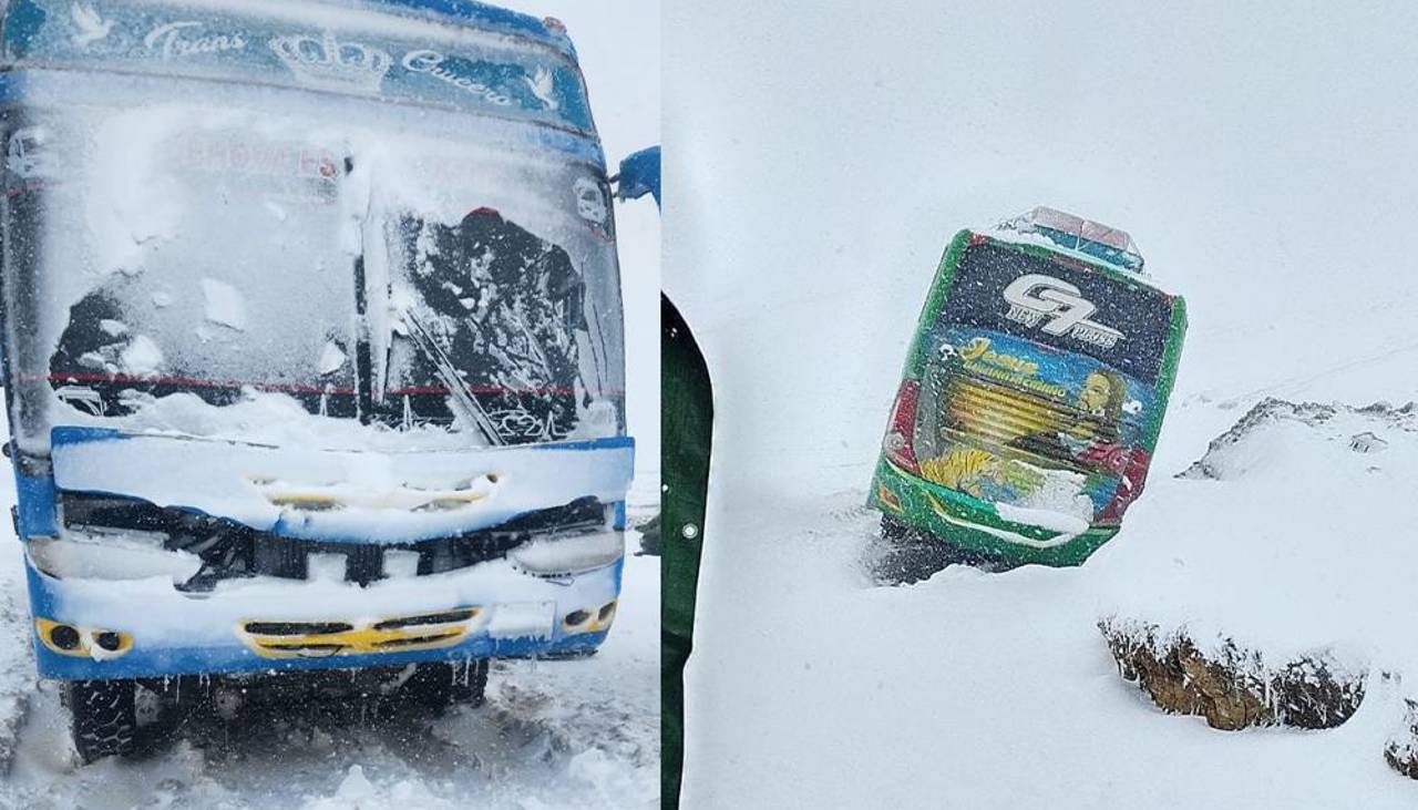 Reportan la muerte de una niña por hipotermia tras quedar atrapada en un bus en medio de la nevada con otros pasajeros 